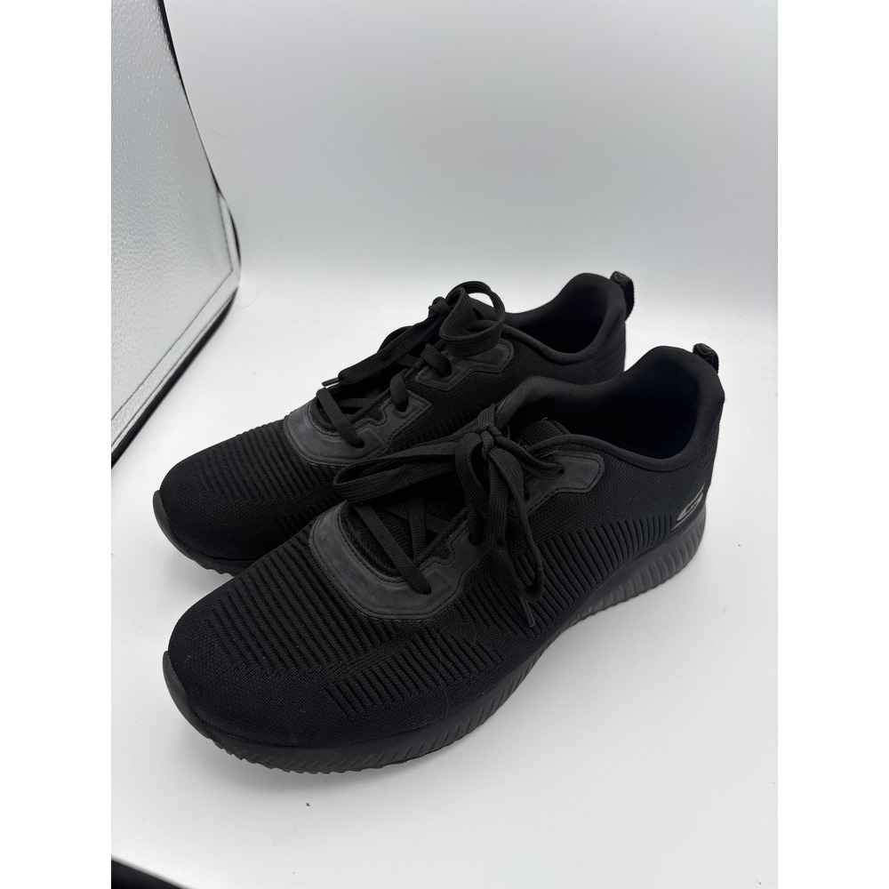 Bobs Shoes Womens Size 9.5 Black‎ Knit Lightweight Walking Sneakers SN 32504W
